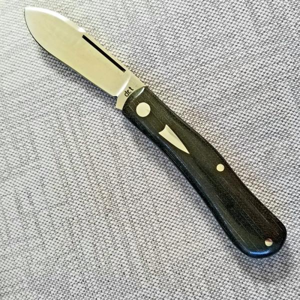 DrT custom Spear Dogleg Jack...black micarta and CPM-154..4" closed...simple perfection DrT custom Spear Dogleg Jack...black micarta and CPM-154..4" closed...simple perfection