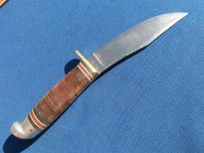 Pre 1961 WESTERN, BOULDER COLORADO L88 Fixed Blade Knife and Sheath. Skinning/Hunting/Camping knife