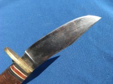 Pre 1961 WESTERN, BOULDER COLORADO L88 Fixed Blade Knife and Sheath. Skinning/Hunting/Camping knife
