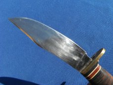 Pre 1961 WESTERN, BOULDER COLORADO L88 Fixed Blade Knife and Sheath. Skinning/Hunting/Camping knife