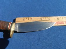 Pre 1961 WESTERN, BOULDER COLORADO L88 Fixed Blade Knife and Sheath. Skinning/Hunting/Camping knife