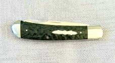 Bobby Toole Custom Jigged Bone Trapper Knife, New, CPM-154 ,4 1/8" ,Steel Bolsters & caps..shield 