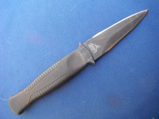 Discontinued Gerber USA Guardian Back-Up Fixed Blade Boot Knife with sheath. Gerber USA made in USA!