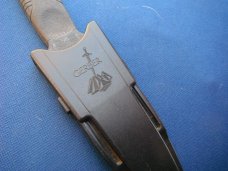Discontinued Gerber USA Guardian Back-Up Fixed Blade Boot Knife with sheath. Gerber USA made in USA!
