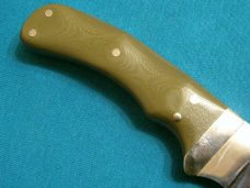 BWGC HAWKEYE CUSTOM FIXED BLADE HUNTING SKINNING SKINNER SURVIVAL LEATHER SHEATH KNIFE KNIVES