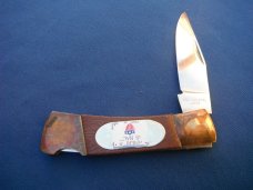 Vintage "America is Back"  folding lock-back pocket knife made in Japan,   knife #06410