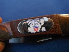 Vintage "America is Back"  folding lock-back pocket knife made in Japan,   knife #06410