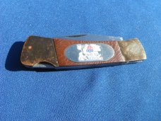 Vintage "America is Back"  folding lock-back pocket knife made in Japan,   knife #06410
