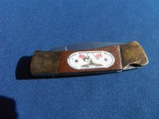 Vintage "America is Back"  folding lock-back pocket knife made in Japan,   knife #06410