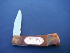 Vintage "America is Back"  folding lock-back pocket knife made in Japan,   knife #06410