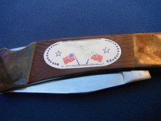 Vintage "America is Back"  folding lock-back pocket knife made in Japan,   knife #06410