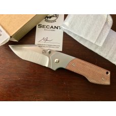 BurchTree Secant Production in Brown Canvas Micarta Limited Production Light Use