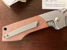 BurchTree Secant Production in Brown Canvas Micarta, Limited Production, Light Use