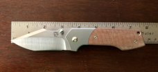 BurchTree Secant Production in Brown Canvas Micarta, Limited Production, Light Use
