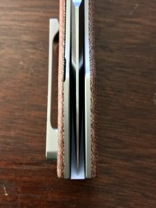 BurchTree Secant Production in Brown Canvas Micarta, Limited Production, Light Use