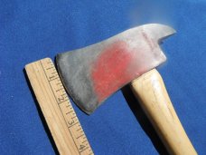 VINTAGE FIREMAN'S AXE-HATCHET MANN CO. LEWISTOWN PA.  w/ORIG. WOODEN HANDLE