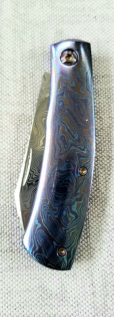 Vetrov Custom Native Knife NEW..4" Damasteel and Timascus slip & coa,just in..GRAIL Alert 