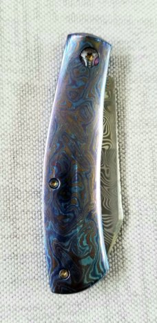 Vetrov Custom Native Knife NEW..4" Damasteel and Timascus slip & coa,just in..GRAIL Alert 