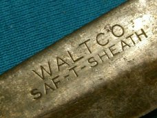 WALTCO SAF-T-SHEATH USA 1950&#39;S BALISONG BUTTERFLY FISHING OUTDOOR SURVIVAL POCKET KNIFE FLIPPER