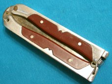 WALTCO SAF-T-SHEATH USA 1950&#39;S BALISONG BUTTERFLY FISHING OUTDOOR SURVIVAL POCKET KNIFE FLIPPER