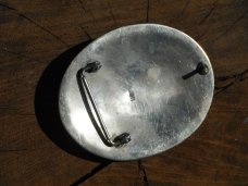 Large Handmade Mexican Belt Buckle  with real Turquoise Stones. Perfect for your Knife Belt!!!