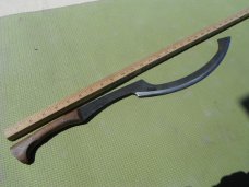 Hand forged Khopesh Sword by Two Bee Custom High Carbon Steel Knives With Sheath. USA Michigan Made!
