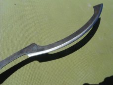 Hand forged Khopesh Sword by Two Bee Custom High Carbon Steel Knives With Sheath. USA Michigan Made!