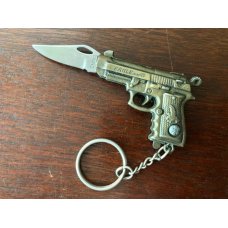 Miniature 9MM Pistol Keychain Switchblade