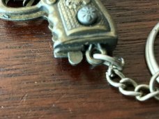 Miniature 9MM Pistol Keychain Switchblade 