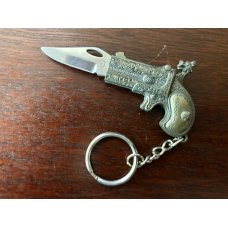 Miniature Derringer Dragon Pistol Keychain Switchblade
