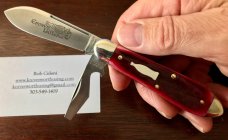 Great Eastern Cutlery Tidioute #852221CL Crown Lifter, Cherry Smooth Bone Handle, New (GEC 85) 