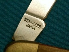 SHARP 250 JAPAN STAINLESS FOLDING POCKET KNIFE KNIVES OLD