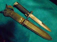 West German made plum EICKHORN Garand bayonet, Rare HAITIAN US M5A1 Us M8a1 Scabbard 