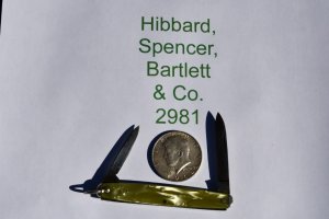 Hibbard, Spencer, Bartlett & CO. Pen Knife 2981