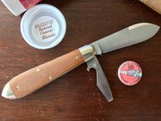Great Eastern Cutlery Tidioute #852221CL Crown Lifter, Natural Canvas Micarta Handle, New (GEC 85) 