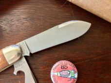 Great Eastern Cutlery Tidioute #852221CL Crown Lifter, Natural Canvas Micarta Handle, New (GEC 85) 