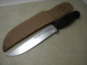 Cattaraugus Black Fixed Blade Knife