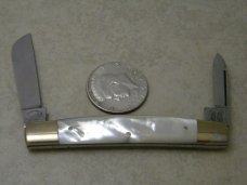 Fight&#39;n Rooster Solingen Germany Pearl Tar Heel Cutlery Club 1983 2 Blade Congress Knife