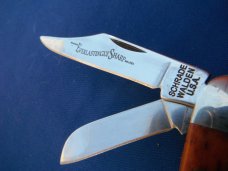 SCHRADE WALDEN AMBER STOCKMAN EVERLASTING SHARP SWAJB47 POCKET KNIFE NOS/NIB