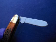 SCHRADE WALDEN AMBER STOCKMAN EVERLASTING SHARP SWAJB47 POCKET KNIFE NOS/NIB