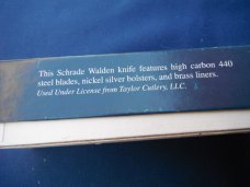 SCHRADE WALDEN AMBER STOCKMAN EVERLASTING SHARP SWAJB47 POCKET KNIFE NOS/NIB