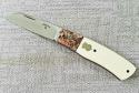  Vincenzo Balistreri Custom Native knife 4" Liracarta Bolsters..Elephant Ivory Scales 