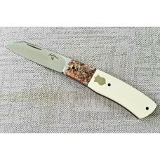 Vincenzo Balistreri Custom Native knife 4" Liracarta Bolsters..Elephant Ivory Scales