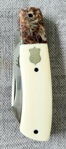  Vincenzo Balistreri Custom Native knife 4" Liracarta Bolsters..Elephant Ivory Scales 
