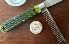 Great Eastern Cutlery Tidioute #152221 Urban Jack, Spring Green Jigged Bone Handle, New (GEC 15) 