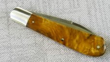 K'roo Custom Zulu Wild Currant Root.,3.86" closed. N690..brut de force ...brushed..2020 dob