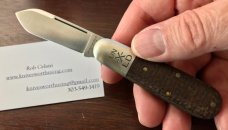 Great Eastern Cutlery Northfield #252117 Little Jack, Burlap Micarta Handle, New (GEC 25) 
