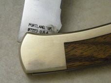 Gerber Portland, OR 97223 USA Wood Folding Sportsman III Lockback Knife & Pouch in Box