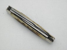 Queen Cutlery #26 Stockman Winterbottom bone:  3 1/4” closed, 1961 - 1971, etched blade, no tang sta