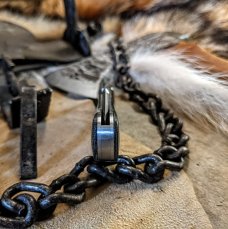 K&#39;ROO CUSTOM BLADES -  Lany&#39;s Clip  - Teal Burlap Micarta Handles - Copper Hardware - NEW